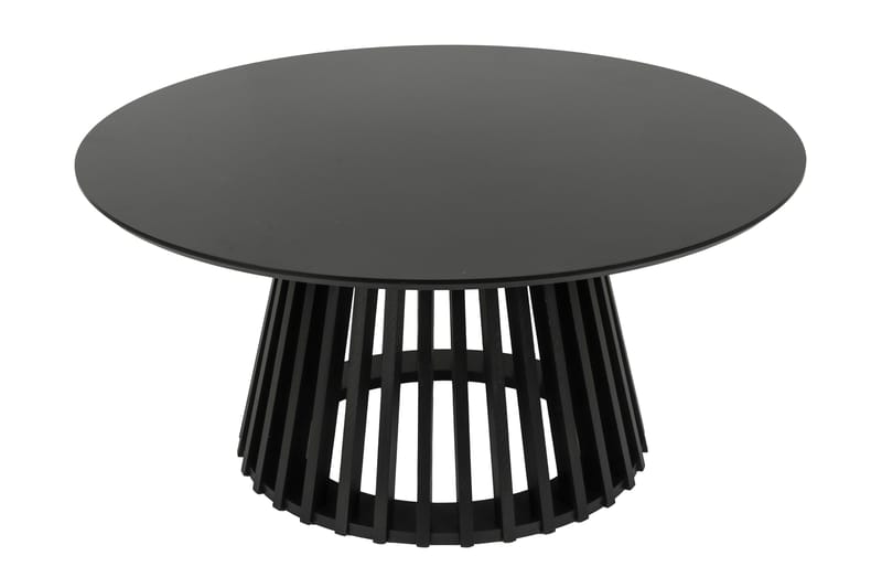 Peyra sofabord rundt 86 cm finér - Svartbeiset eik - Møbler - Bord - Sofabord