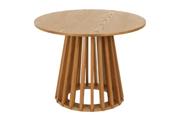 Peyra Sofabord Satsbord Rundt 86/60 cm Finér - Eik - Møbler - Bord - Sofabord