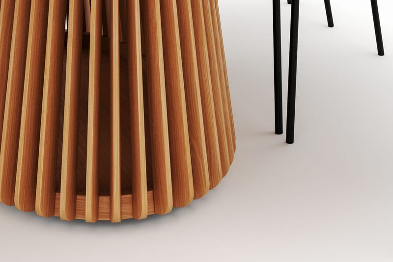 Peyra Spisebord 200 cm Oval med 6 Gemmiano Stoler - Natur - Møbler - Bord - Spisegrupper