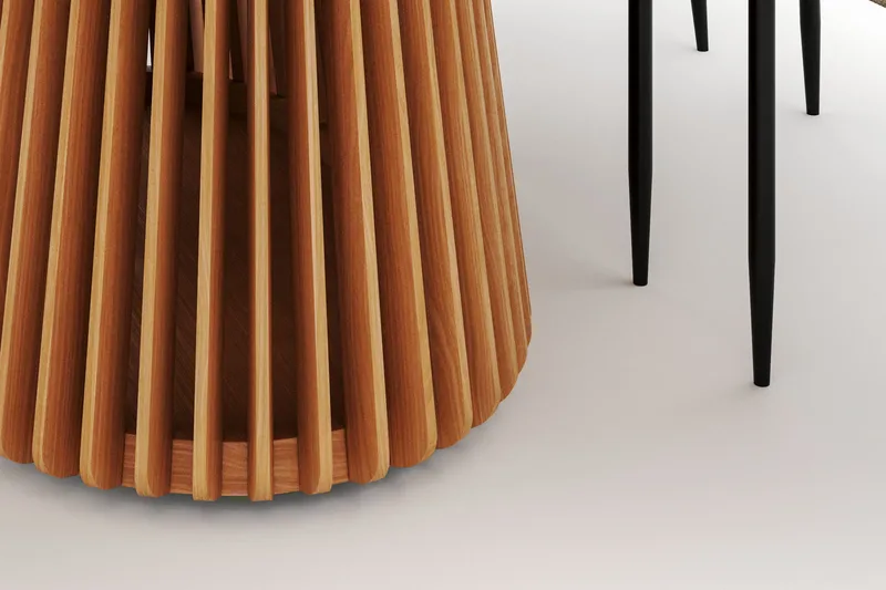 Peyra Spisebord 200 cm Oval med 6 Sawako Stoler - Natur - Møbler - Bord - Spisegrupper