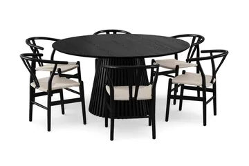 150 cm - Svartbeiset eik