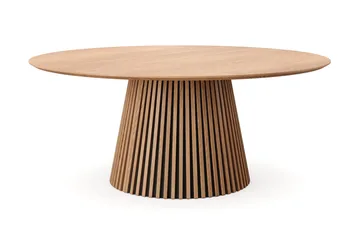 Peyra Spisegruppe rund 180 cm Eik med 8 Winston Spisestoler - Eik - Møbler - Bord - Spisegrupper
