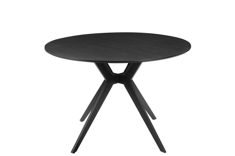 Philip Spisebord Rund 110 cm - Svart - Møbler - Bord - Spisebord & kjøkkenbord