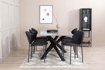 Piazza Spisebord 190 cm med 6 Vault Spisestoler - Møbler - Bord - Spisegrupper