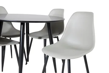 Plaza spisebord 100x100 cm med 4 Polar spisestoler - Møbler - Bord - Spisegrupper