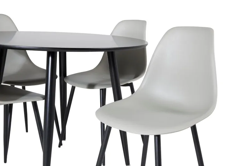 Plaza spisebord 100x100 cm med 4 Polar spisestoler - Møbler - Bord - Spisegrupper