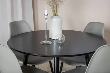Plaza spisebord 100x100 cm med 4 Polar spisestoler - Møbler - Bord - Spisegrupper