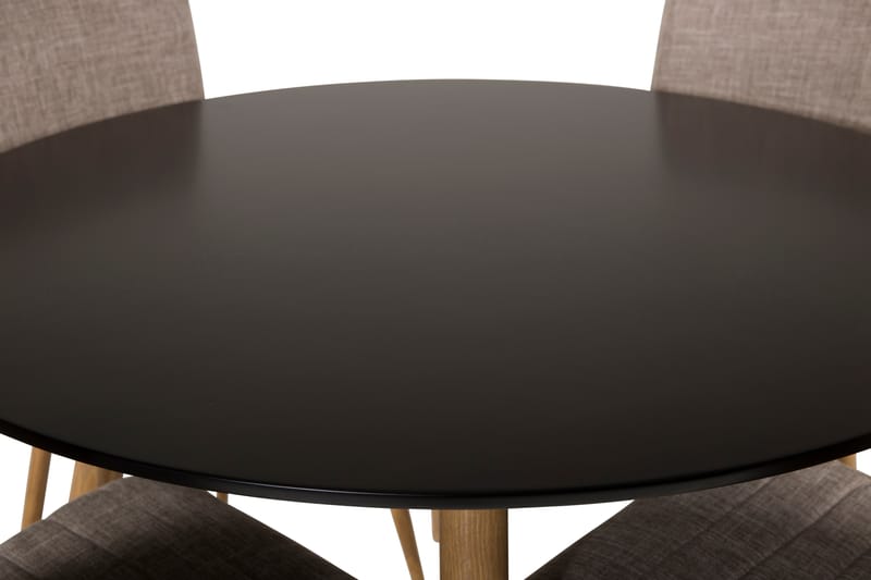 Plaza Spisegruppe 100 cm Rund med 4 Windu Lyx Stoler - Lys grå - Møbler - Bord - Spisegrupper