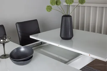 Pluto Spisegruppe 120 cm Rektangulær med 4 Lily Stoler - Sort - Møbler - Bord - Spisegrupper