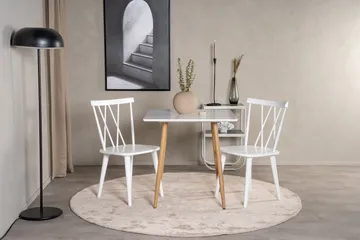 Polar Lite Kvadratisk Spisebord 75 cm - Hvit - Møbler - Bord - Spisebord & kjøkkenbord