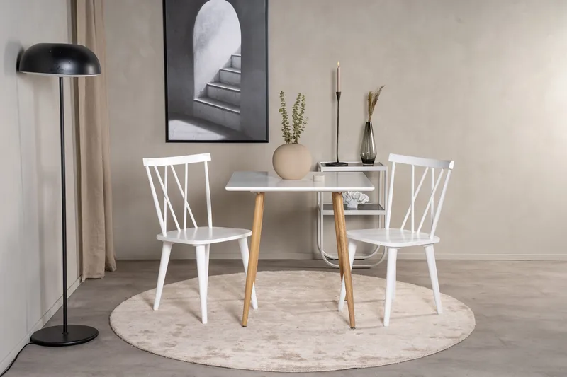 Polar Spisebord 75 cm, Hvit