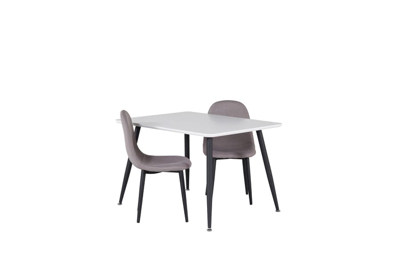 Polar Spisegruppe 80 cm Rektangulær med 2 Polar Stoler - Sort - Møbler - Bord - Spisegrupper