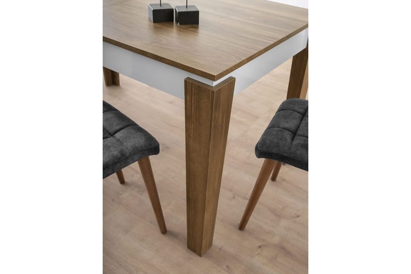 Pradera Spisebord 175 cm Rektangulær - Valnøtt/Hvit - Møbler - Bord - Spisebord & kjøkkenbord