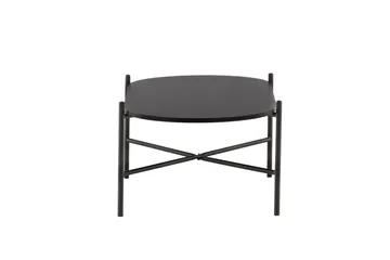 Pueblo 120 cm Ovalt Sofabord i Malt Tre - Sort - Møbler - Bord - Sofabord