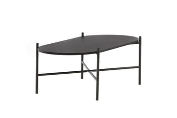 Pueblo 120 cm Ovalt Sofabord i Malt Tre - Svart - Møbler - Bord - Sofabord