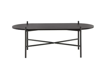 Pueblo 120 cm Ovalt Sofabord i Malt Tre - Svart - Møbler - Bord - Sofabord
