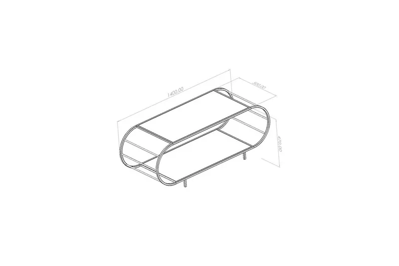 Quorinor Stuebord 145 cm - Natur - Møbler - Bord - Sofabord