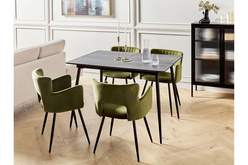 Rablio Spisebord Uttrekkbart 120-160x80 cm - Svart/Grå - Møbler - Bord - Spisebord & kjøkkenbord