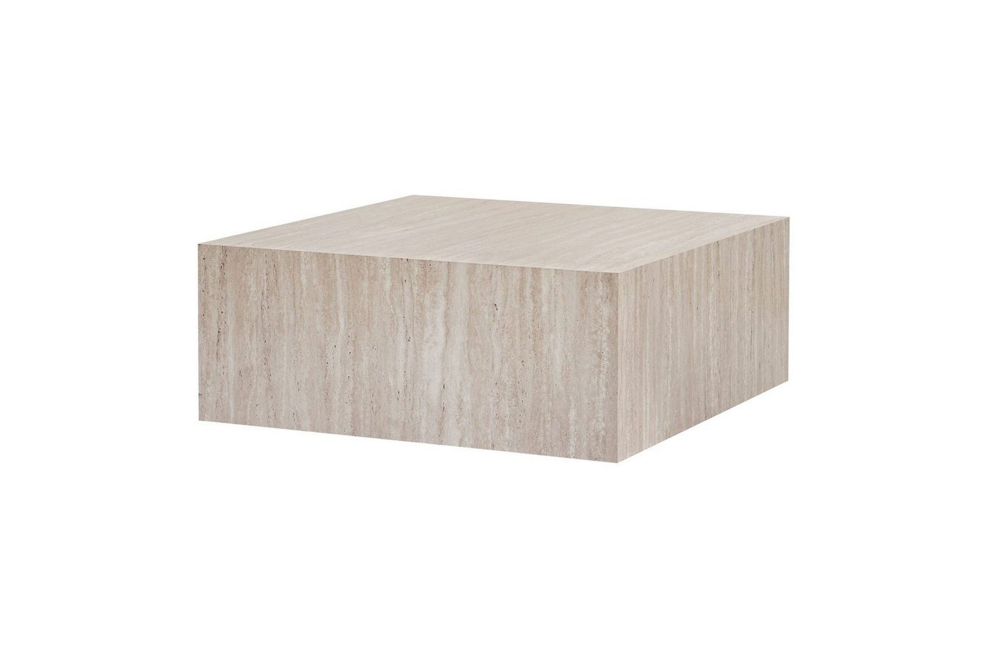 Rambabu Sofabord 90 cm - Gul/Brun