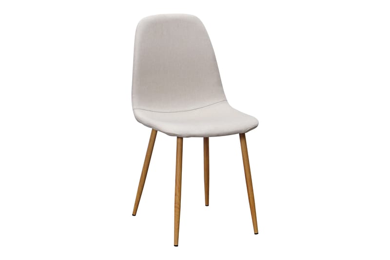 Ratliff Spisebord 180 cm Uttrekkbart med ileggsplate + 6 stk Nibe stol beige med eikeben - Hvit/Beige - Møbler - Bord - Spisegrupper