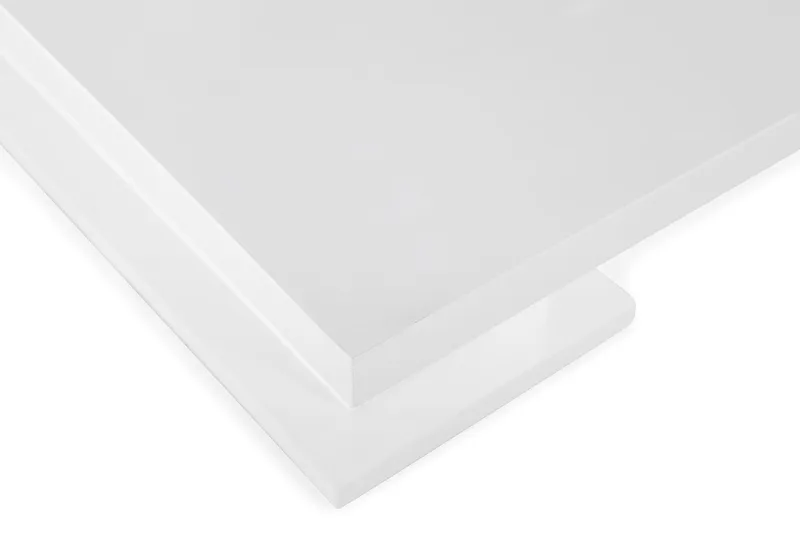 Ratliff spisebord 180 cm uttrekkbart med ileggsplate - Hvit - Møbler - Bord - Spisebord & kjøkkenbord