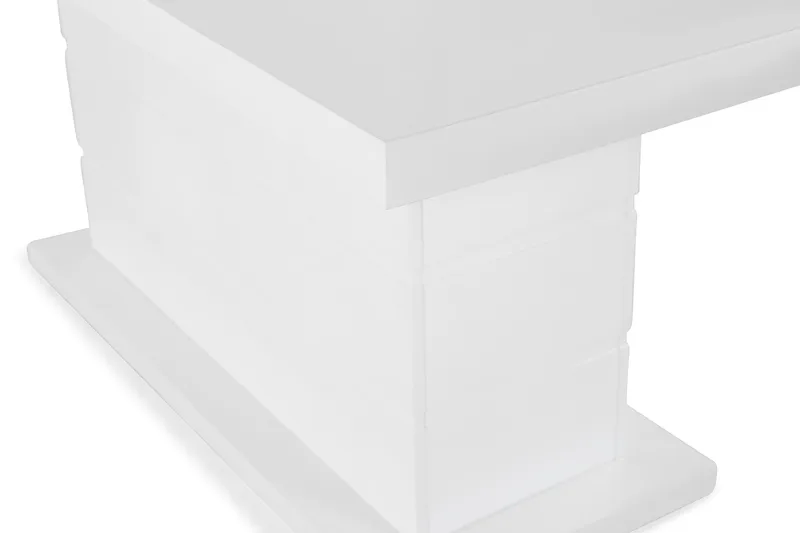 Ratliff spisebord 180 cm uttrekkbart med ileggsplate - Hvit - Møbler - Bord - Spisebord & kjøkkenbord