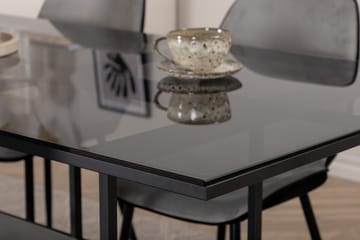 Rektangulær spisegruppe Venture Home Leif, Emma - lys grå - Møbler - Bord - Spisegrupper