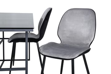 Rektangulær spisegruppe Venture Home Leif, Emma - lys grå - Møbler - Bord - Spisegrupper