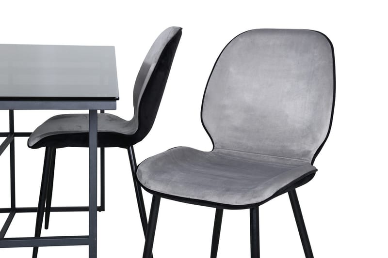 Rektangulær spisegruppe Venture Home Leif, Emma - lys grå - Møbler - Bord - Spisegrupper