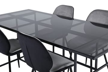 Rektangulær spisegruppe Venture Home Leif, Emma - lys grå - Møbler - Bord - Spisegrupper