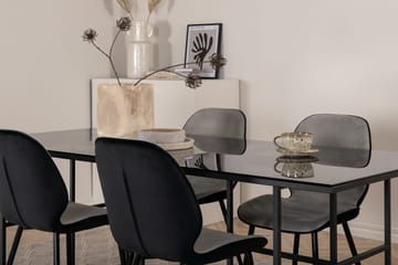 Rektangulær spisegruppe Venture Home Leif, Emma - lys grå - Møbler - Bord - Spisegrupper