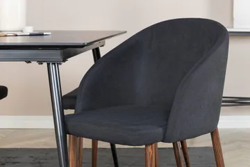 Rektangulær spisegruppe Venture Home Silar, Arch - svart - Møbler - Bord - Spisegrupper