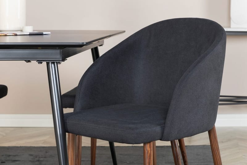 Rektangulær spisegruppe Venture Home Silar, Arch - svart - Møbler - Bord - Spisegrupper