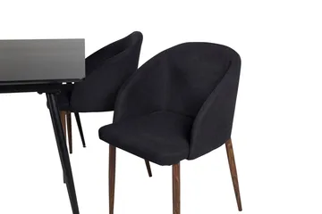 Rektangulær spisegruppe Venture Home Silar, Arch - svart - Møbler - Bord - Spisegrupper