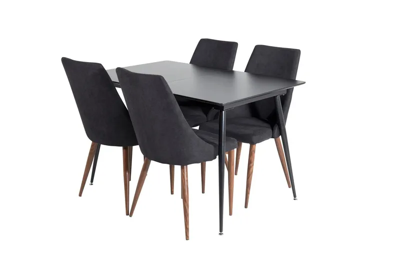 Rektangulær spisegruppe Venture Home Silar, Leone - svart - Møbler - Bord - Spisegrupper