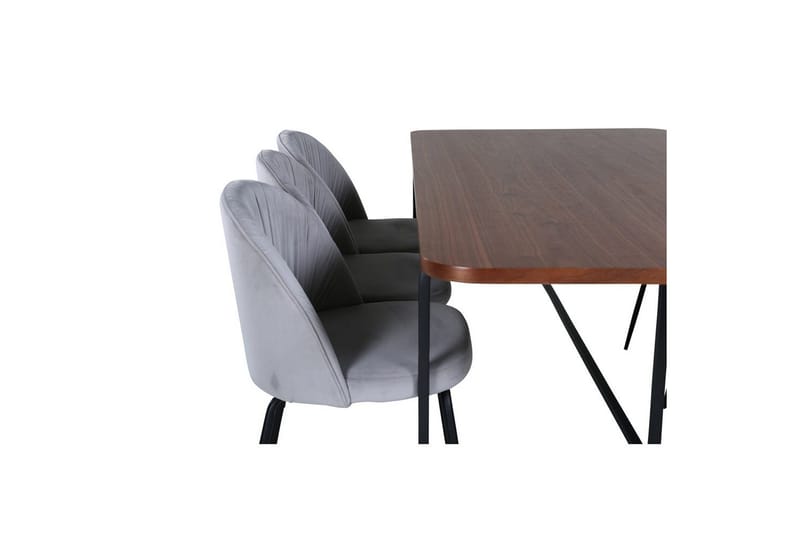 Rektangulært spisestuesett Uno, Wrinkles - Møbler - Bord - Spisegrupper