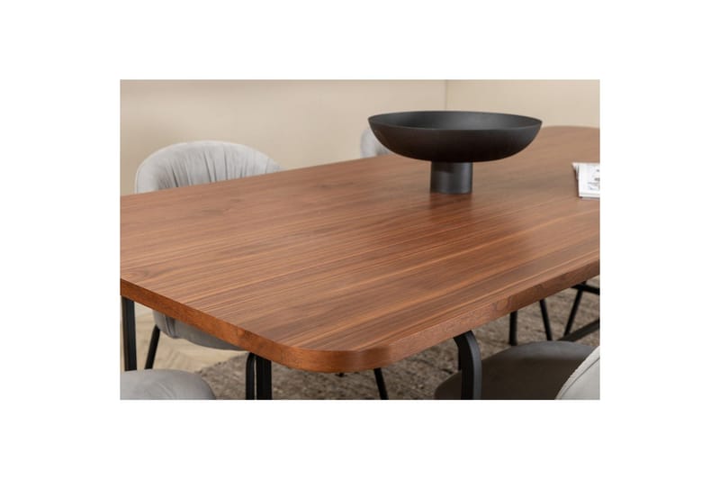 Rektangulært spisestuesett Uno, Wrinkles - Møbler - Bord - Spisegrupper