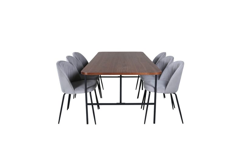 Rektangulært spisestuesett Uno, Wrinkles - Møbler - Bord - Spisegrupper