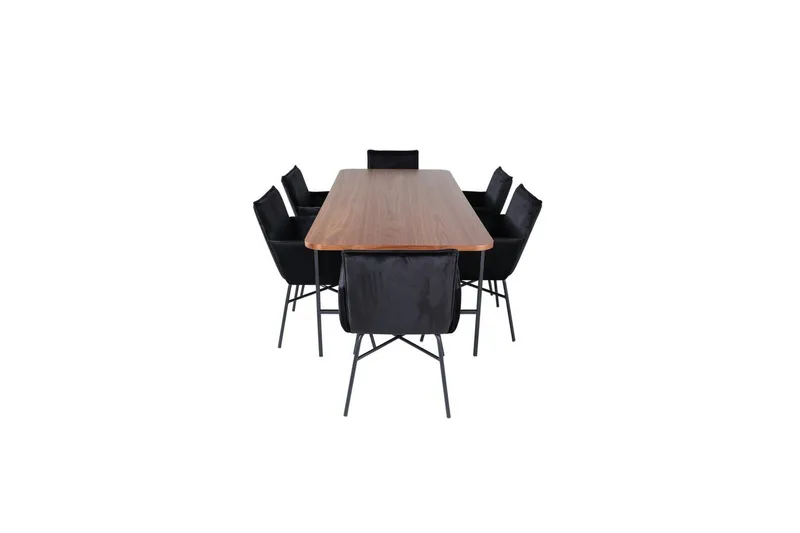 Rektangulært spisestuesett Uno, Petra - Møbler - Bord - Spisegrupper