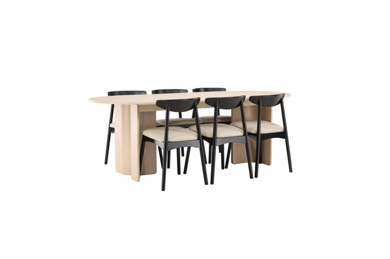 Rektangulært spisestuesett Ven, Tyresö - Beige - Møbler - Bord - Spisegrupper