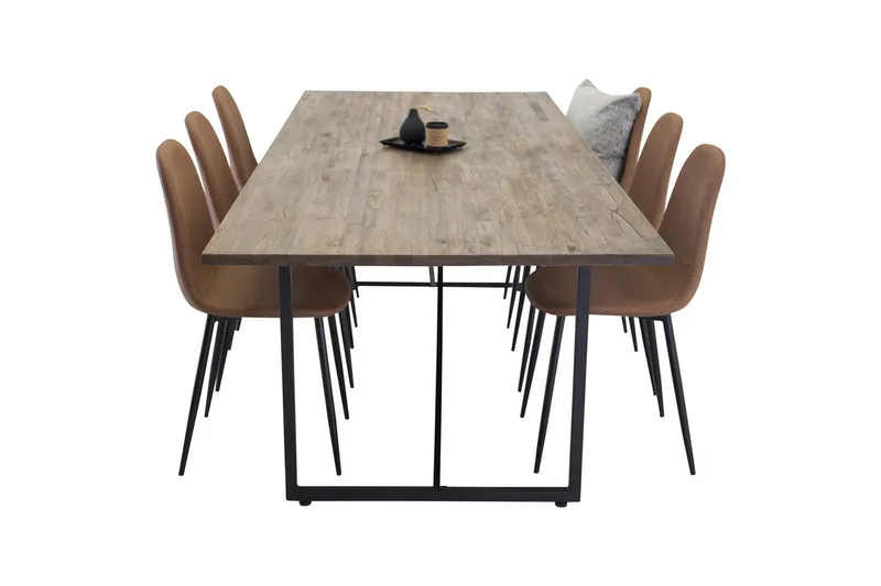 Rektangulært spisestuesett Padang, Polar - 6 - Møbler - Bord - Spisegrupper