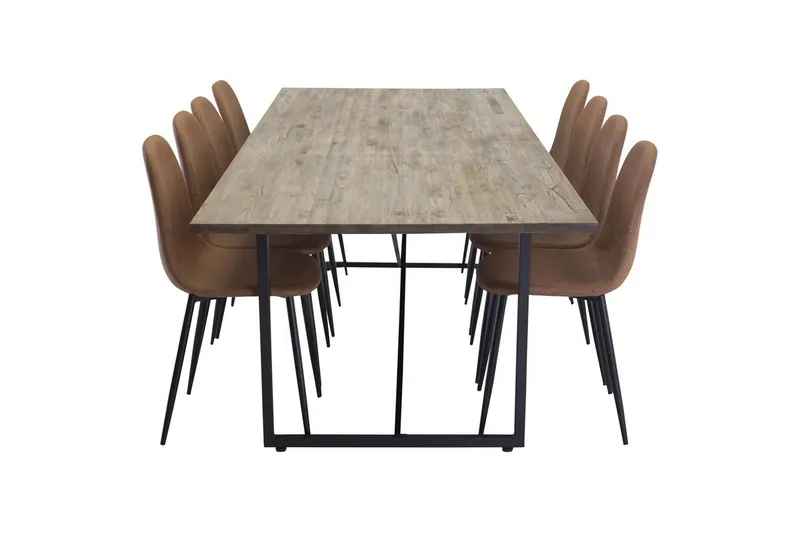 Rektangulært spisestuesett Padang, Polar - 8 - Møbler - Bord - Spisegrupper