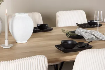 Rektangulär matgrupp Venture Home Beige Ljust trä 6st - Møbler - Bord - Spisegrupper