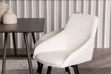Rektangulär matgrupp Venture Home Beige Mörkbrun 4st - Møbler - Bord - Spisegrupper