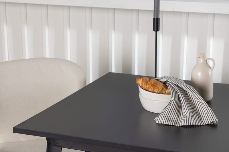 Rektangulär matgrupp Venture Home Beige Svart 2st - Møbler - Bord - Spisegrupper