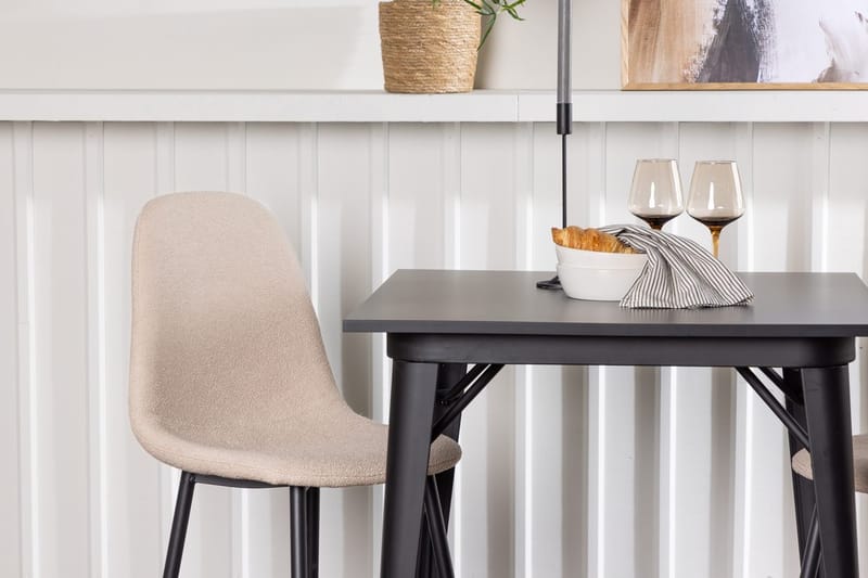 Rektangulär matgrupp Venture Home Beige Svart 2st - Møbler - Bord - Spisegrupper