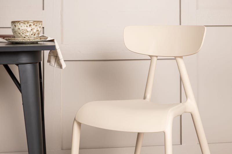 Rektangulär matgrupp Venture Home Beige Svart 2st - Møbler - Bord - Spisegrupper