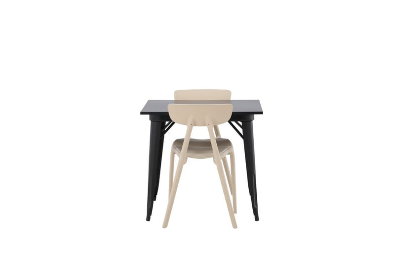 Rektangulär matgrupp Venture Home Beige Svart 2st - Møbler - Bord - Spisegrupper