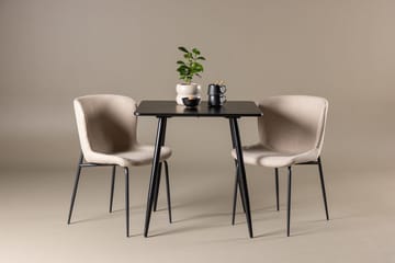 Rektangulär matgrupp Venture Home Beige Svart 2st - Møbler - Bord - Spisegrupper