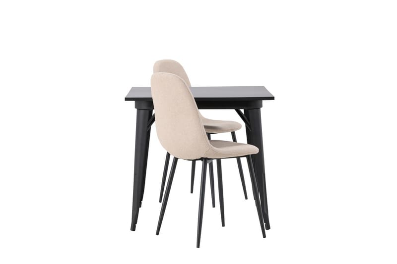 Rektangulär matgrupp Venture Home Beige Svart 2st - Møbler - Bord - Spisegrupper
